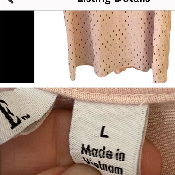 ✅3-for-$12✅ ELLE Pastel Dusty Pink Peter Pan Collar Sleeveless Top Pink Large‎ - Picture 3 of 3